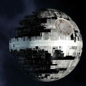 Death Star Spaceship Station 3d model