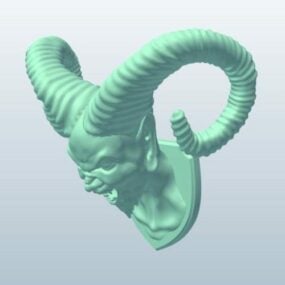 Dämonenkopf Hellboy 3D-Modell
