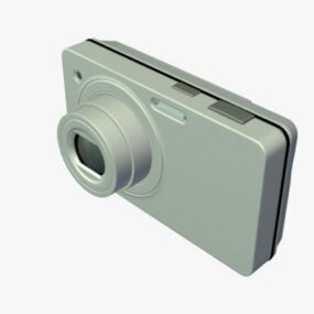 White Digital Camera 3d model