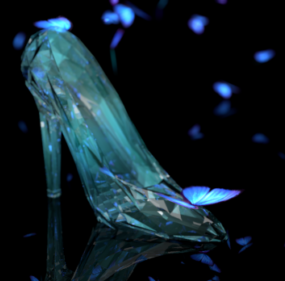 Disney Cinderella Shoes 3d model