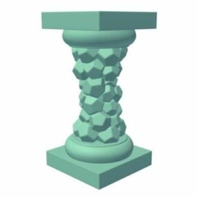 Baluster And Balustrade Structure 3d model