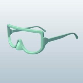 3D model brýlí potápěčské masky
