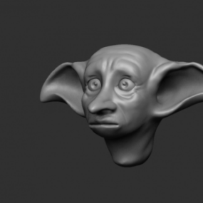 Dobby Head Character 3d model