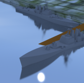 Öltanker-Transportschiff 3D-Modell