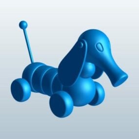 Modello 3d stampabile del giocattolo da tirare per cani