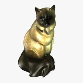 国内の猫動物 V1 3D モデル