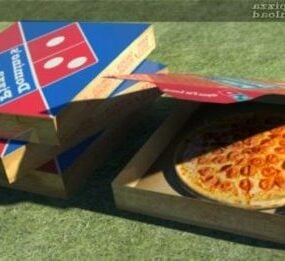 도미노 피자 음식 3d 모델