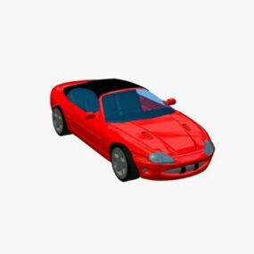 Червоний спортивний автомобіль V2 3d модель