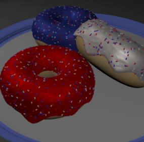 甜甜圈3d模型