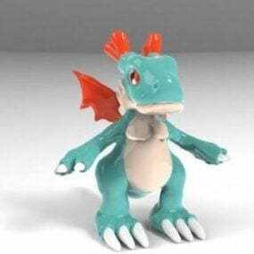 Model 3D Karakter Dracomon