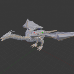 Dragon occidental Rigged V1 modèle 3D