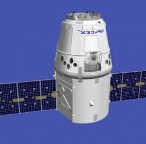 Cylinder Modular Space Station 3d model