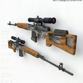 Model 3d Dragunov Sniper Gun