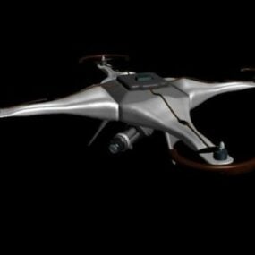 Model 3d Pesawat Drone Nyamuk