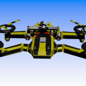 Model 3D Drone Quadcopter