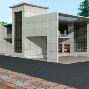 Duplex Villa Building 3D-malli