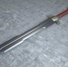 Modelo 3d de espada anã de arma