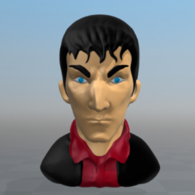 Hahmo Dylan Bust 3D-malli