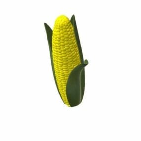 3д модель кукурузного початка
