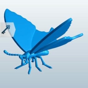 Model 3D Kupu-kupu Swallowtail