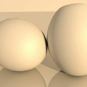 Chicken Eggs Food 3d model