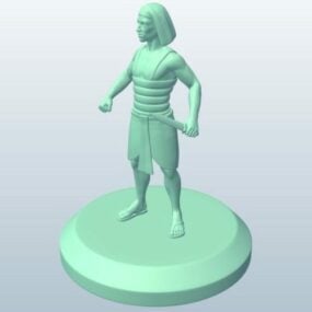 مدل سه بعدی شخصیت جنگجوی باستانی مصری