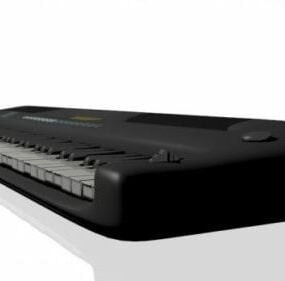 3д модель портативного электрического пианино