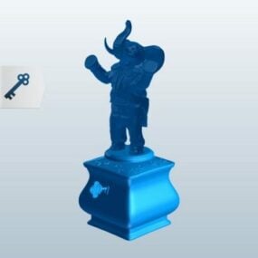 Elephant Conductor Figurine 3d model