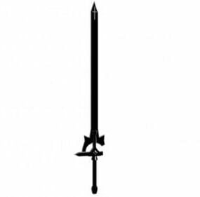 3D model středověkého Elucidator Sword