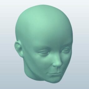 ヨーロッパの男性の頭の彫刻 3D モデル