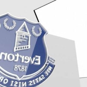 Insignia del club de fútbol Everton modelo 3d