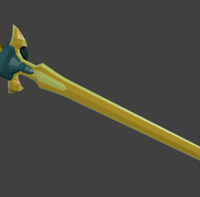 Excalibur Gold Sword 3d-modell