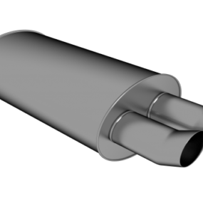 Metallauspuff 3D-Modell