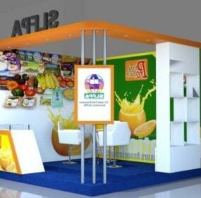 Exhibition Stand Showcase 3d model