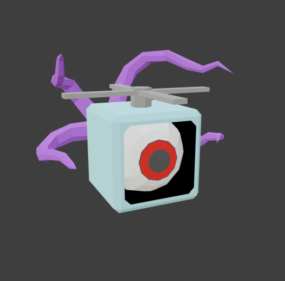 โมเดล 3 มิติ Sci-fi Eye Bot Spyder