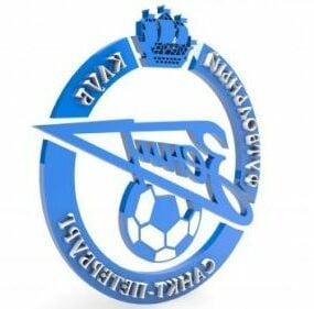 Mô hình 3d Logo bóng đá Fc Zenit