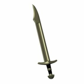 Modello 3d della spada medievale Falcon