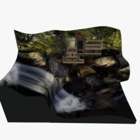 Fallingwater House 3D-model