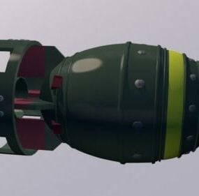 Agm84 Harpoon Rocket Weapon 3d-modell