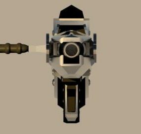 Fantasy Sci-fi Droid Weapon 3d-modell