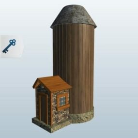 古代中国の住居3Dモデル
