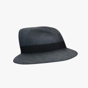 3д модель шляпы Федора