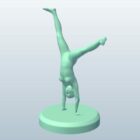 Weibliche Gymnastik-Skulptur