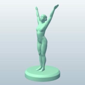 Female Gymnastics Printable 3d model