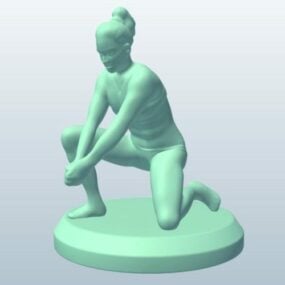 Model 3d Sculpt Bola Voli Pantai Wanita