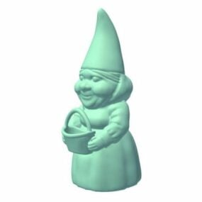 Female Gnome Character 3d model