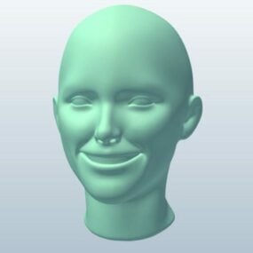 3D-model van vrouwelijk hoofdbeeld