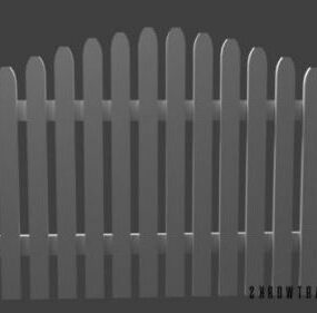 Fence Titanium Wire Style 3d-model