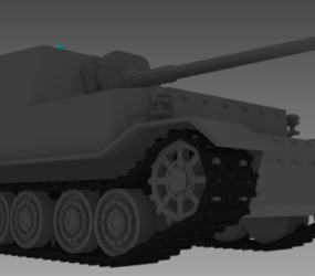 Ww2 Ferdinand Tank 3d model