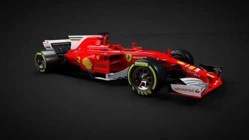 Samochód wyścigowy Formuły F1 Ferrari